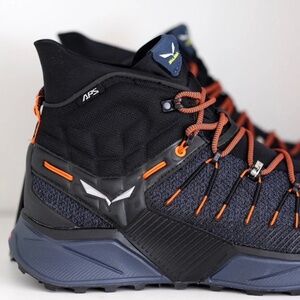 Salewa MS Dropline Mid Hiking Boots Shoes Black Ombre Blue Men 10.5 Alpine Fit